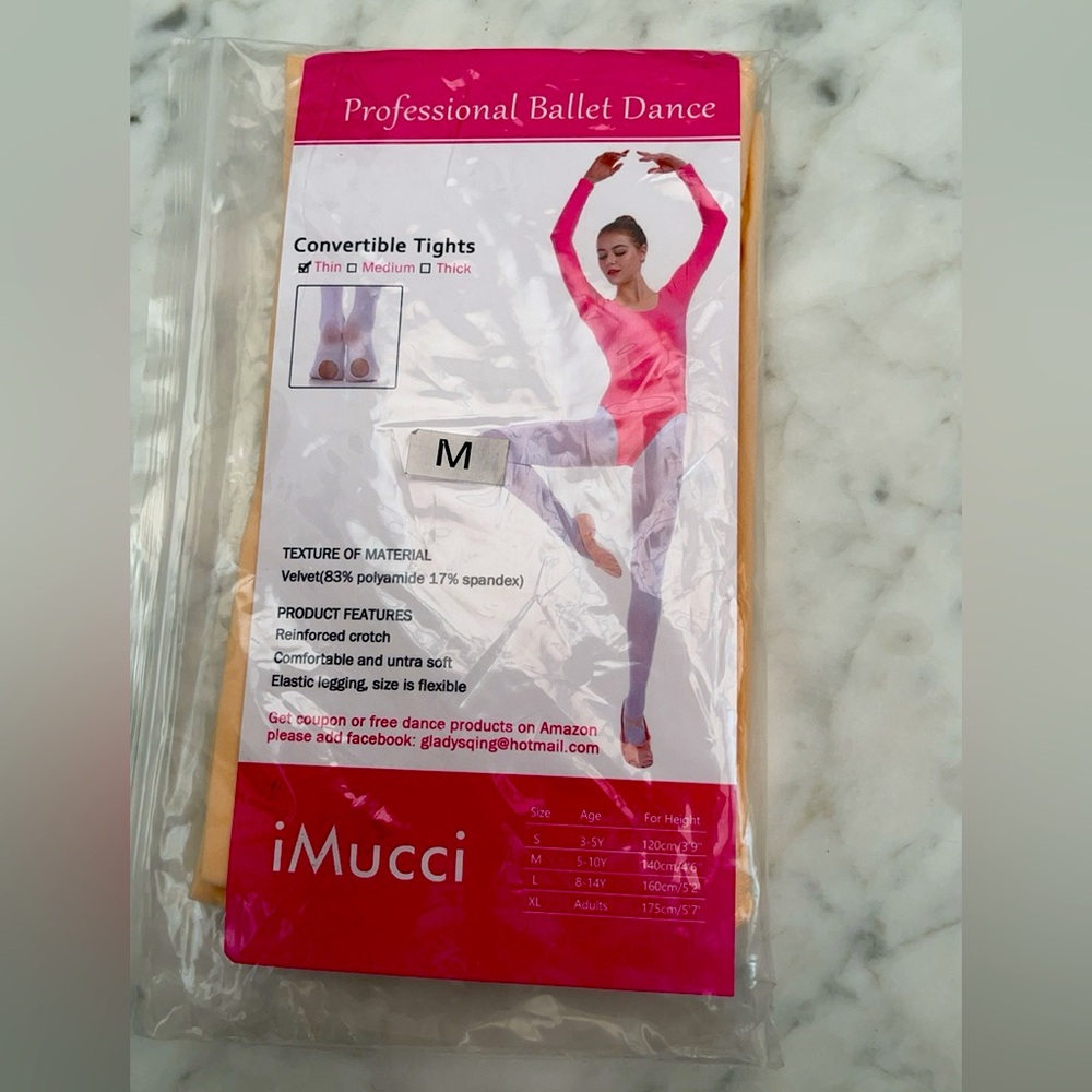 Imucci convertible tights for kids 5-10 years old, 140cm/46 inches